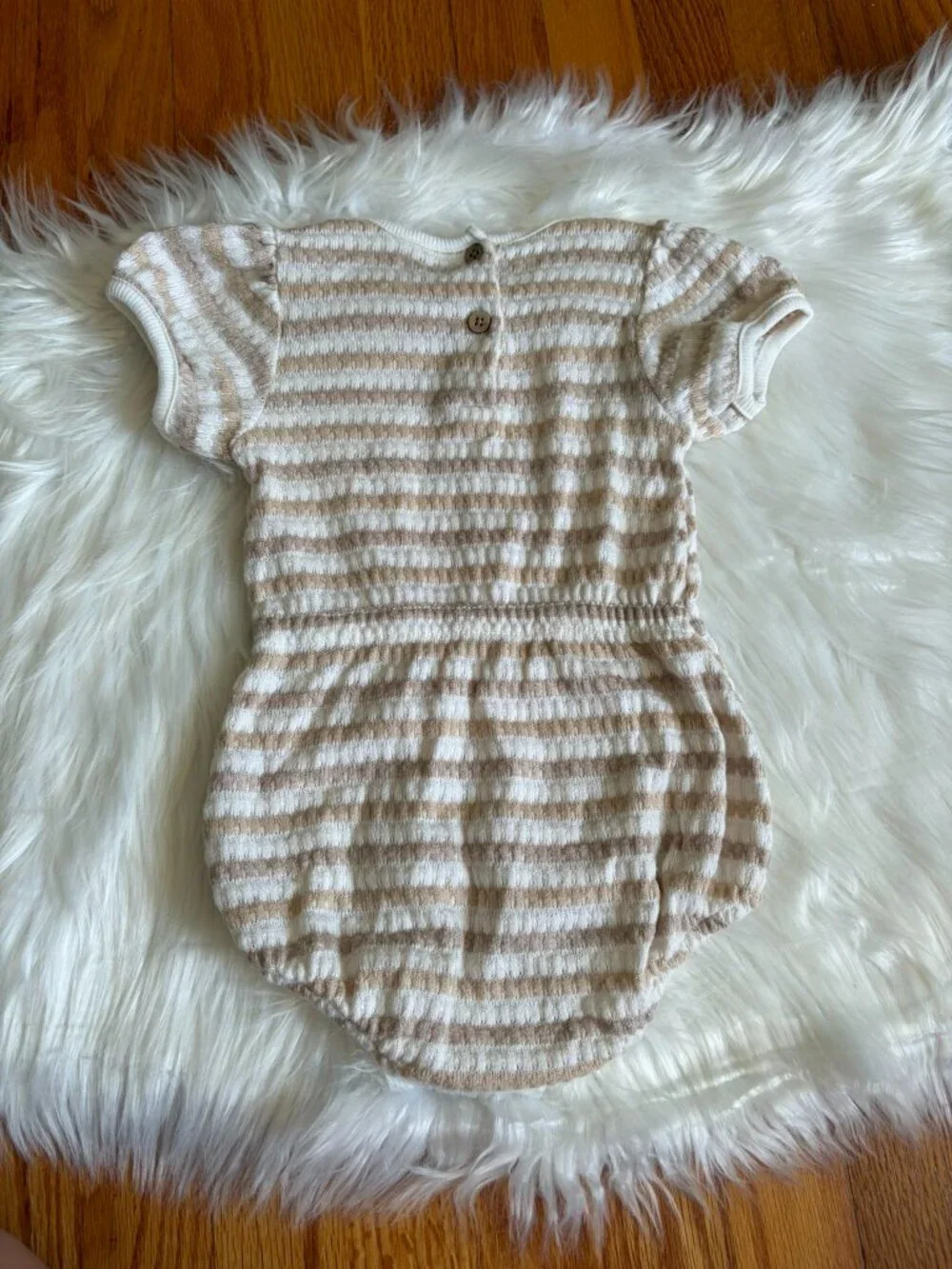 Snug Striped Ruffle Bubble Outfit Baby Girls 24 Months